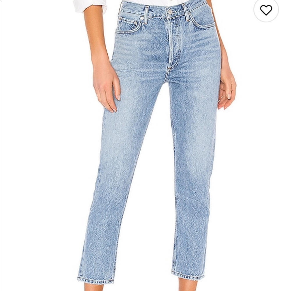 Riley Highrise straight crop jeans